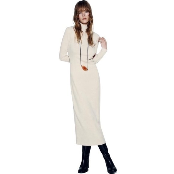 Zara Soft Gathered Detail Maxi Dress - Picture 1 of 11